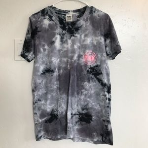 PINK women’s tie dye oversized tee!!